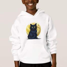 Angry black cat hoodie