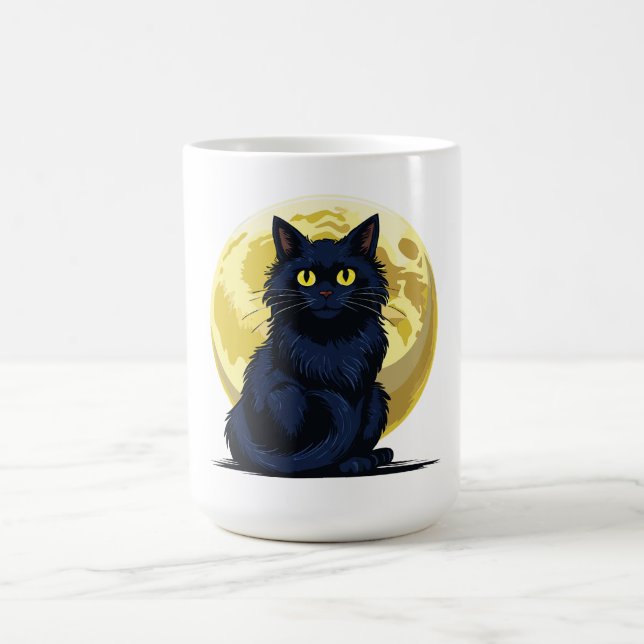 Angry black cat kaffeetasse (Mittel)