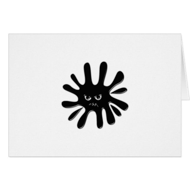 Angry Black Paint Spritzer (Vorderseite (Horizontal))