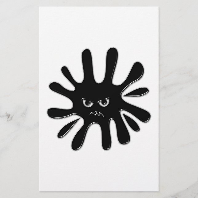 Angry Black Paint Spritzer (Vorderseite)