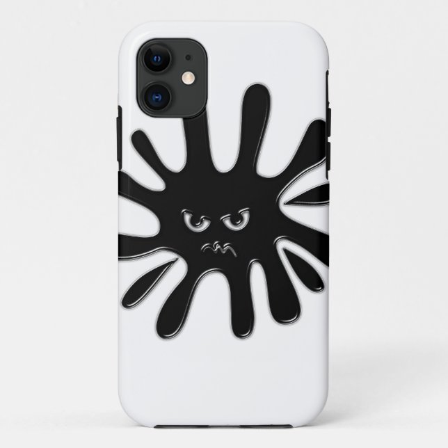 Angry Black Paint Spritzer Case-Mate iPhone Hülle (Rückseite)
