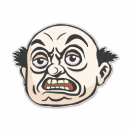 Angry Boss Aufkleber