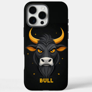 Angry Bull Personalisiert iPhone 16 Pro Max Hülle
