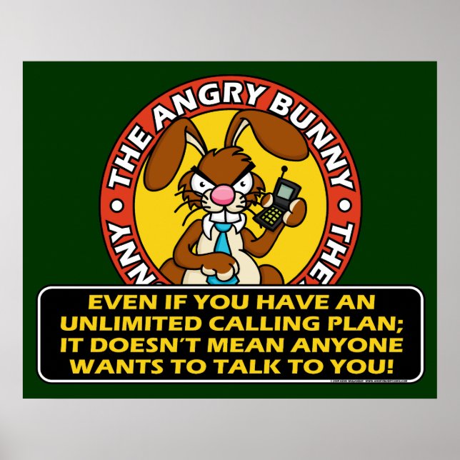 Angry Bunny Cell Phone Poster (Vorne)