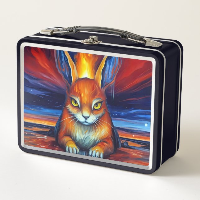 Angry Bunny Metall Brotdose (Vorderseite)
