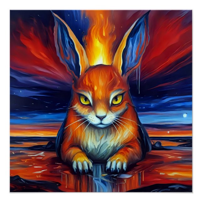 Angry Bunny Poster (Vorderseite)
