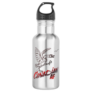 Angry Canada Goose Canadian AF Edelstahlflasche