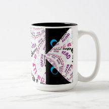 Angry Cartoon Eyes Krass Chic Geek Gamer Code Tass