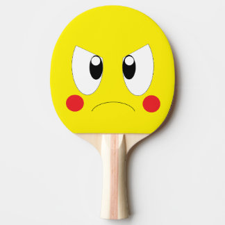 Angry cartoon tischtennis schläger