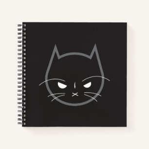 Angry Cat 8.5" x 8.5" SpiralNotebook Notizbuch