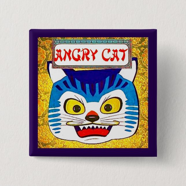 Angry Cat Button (Vorderseite)