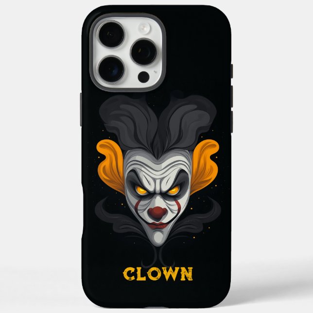 Angry Clown Personalisiert iPhone 16 Pro Max Hülle (Rückseite)