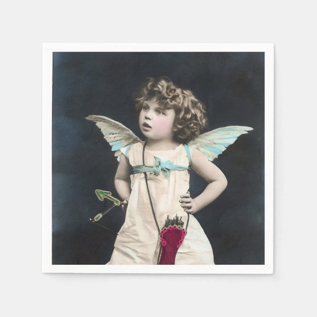 Angry Cupid Serviette (Vorderseite)
