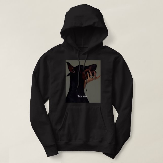 Angry Doberman Classic Hoodie (Design vorne)