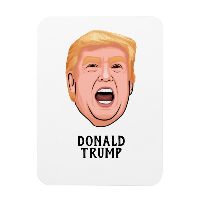 ANGRY DONALD TRUMP CUSTOM MAGNET (Vertikal)