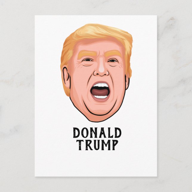 ANGRY DONALD TRUMP CUSTOM POSTKARTE (Vorderseite)