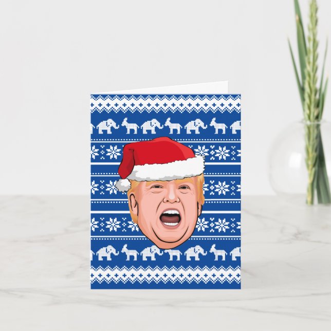 Angry Donald Trump Weihnachten Karte (Vorderseite)