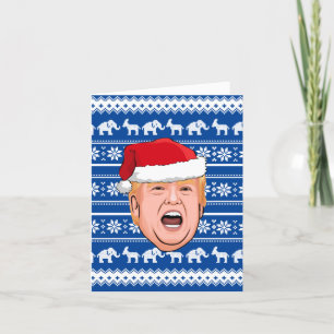 Angry Donald Trump Weihnachten Karte