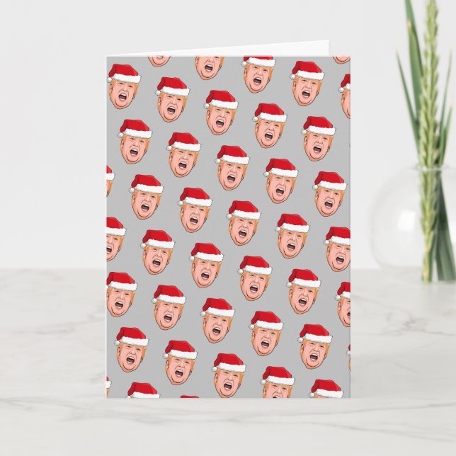 Angry Donald Trump Weihnachten Karte (Vorderseite)