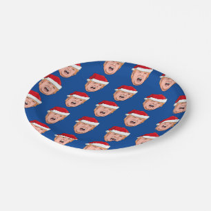 Angry Donald Trump Weihnachten Pappteller