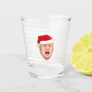Angry Donald Trump Weihnachten Schnapsglas