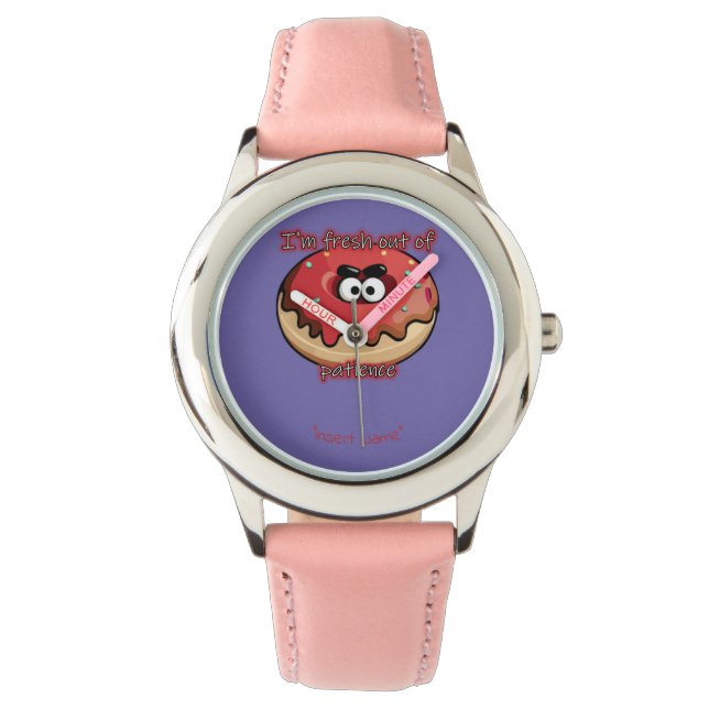 Angry Donut: Aus Geduld neu Armbanduhr (Vorderseite)