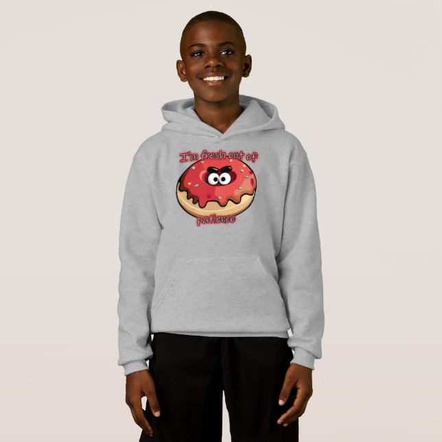 Angry Donut: Aus Geduld neu Hoodie (Vorne ganz)