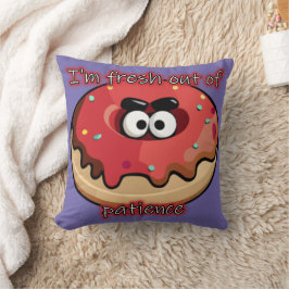 Angry Donut: Aus Geduld neu Kissen