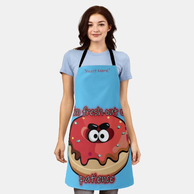 Angry Donut: Aus Geduld neu Schürze (Getragen)