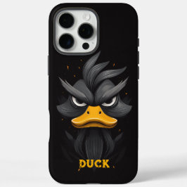 Angry Duck Black iPhone 16 Pro Max Hülle