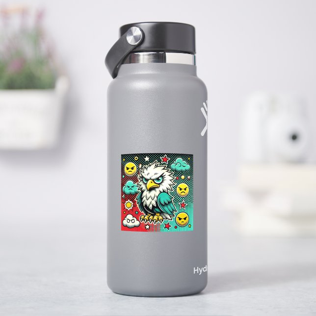 Angry Eagle Aufkleber (HydroFlask)