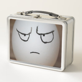 Angry Egg Metal Lunch Box
