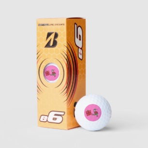 Angry Elf Bridgestone e6 balles de golf 3 pk
