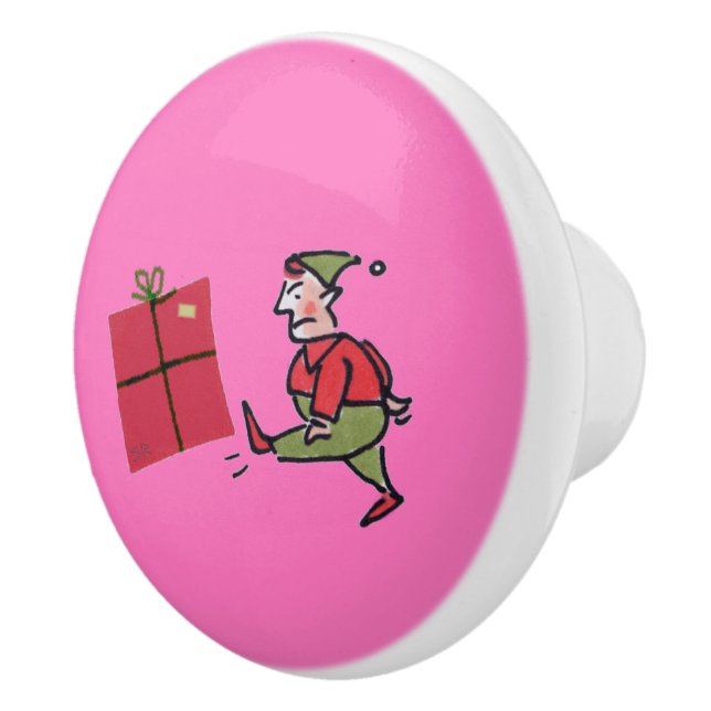 Angry Elf Keramik Knopf Keramikknauf (Rechts)