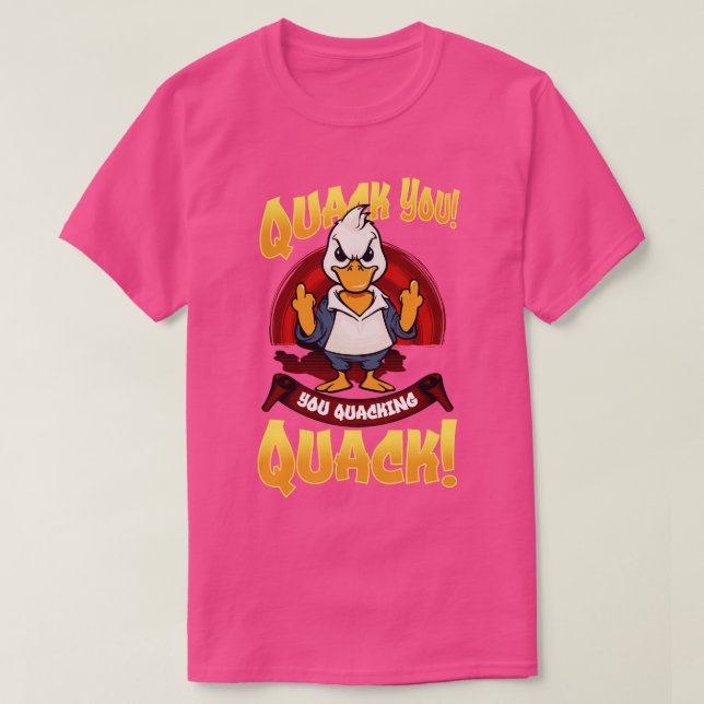 Angry Encks Geese Pub Meme Men Funny Duck Go T-Shirt (Design vorne)
