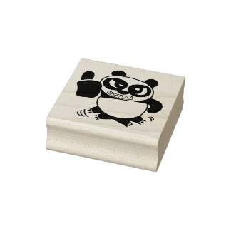 Angry Face Panda gibt LIKE Gummistempel