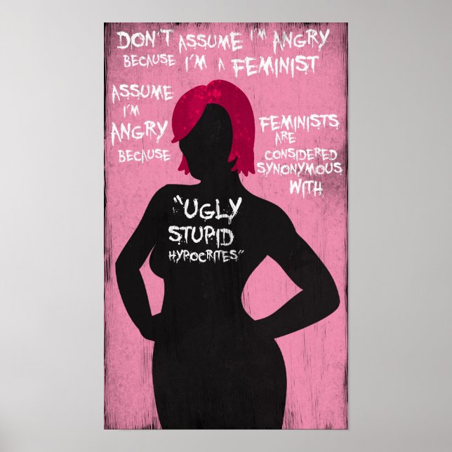 Angry Feminist Poster (Vorne)