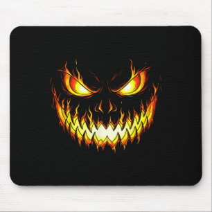 Angry Flame Pumpkin Halloween Kostüme Männer Fraue Mousepad
