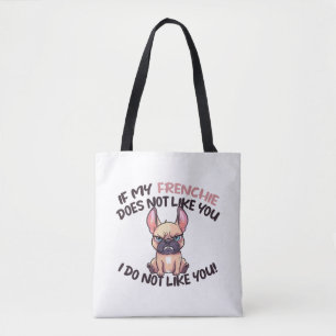 Angry Frenchie (Tan) - Einzigartiges Design Tasche