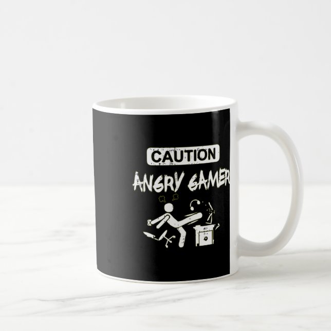 Angry Gamer Computer Funny Video Game Gift Kaffeetasse (Rechts)