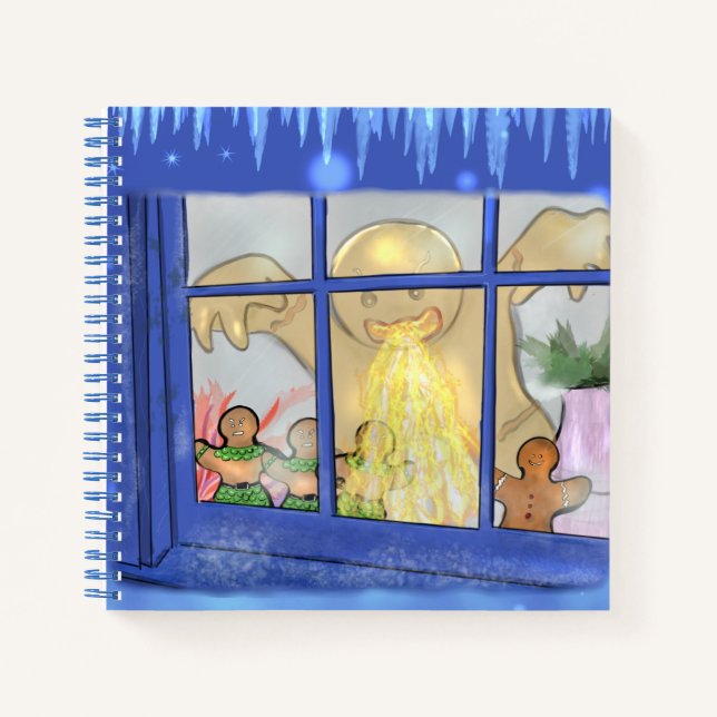 Angry Gingerbread Giant Notebook - Holiday Tale Notizbuch (Vorderseite)