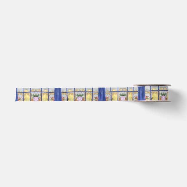 Angry Gingerbread Man Wrapping Ribbon Satinband (Vorderseite)