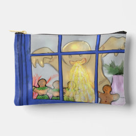 Angry Gingerbread Man Zipper Pouch - Holiday Tale Zubehörtasche