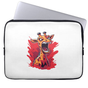 Angry Giraffe Graphic Funny Giraffe Kawaii Laptopschutzhülle