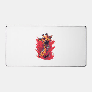 Angry Giraffe Graphic Funny Giraffe Kawaii Schreibtischunterlage