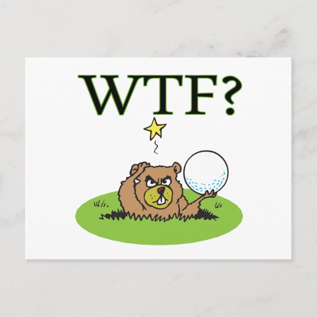 Angry Gopher Postkarte (Vorderseite)