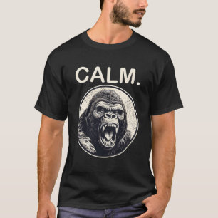 Angry Gorilla - Calm Monkey Ape T-Shirt