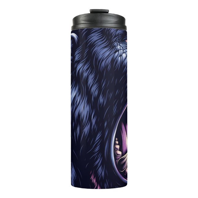 Angry Gorilla Lessons Learn Thermal Tumbler Thermosbecher (Vorderseite)