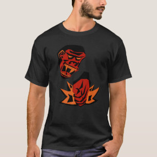 Angry Gorilla Monkey Smashashing Rage Red Orange G T-Shirt