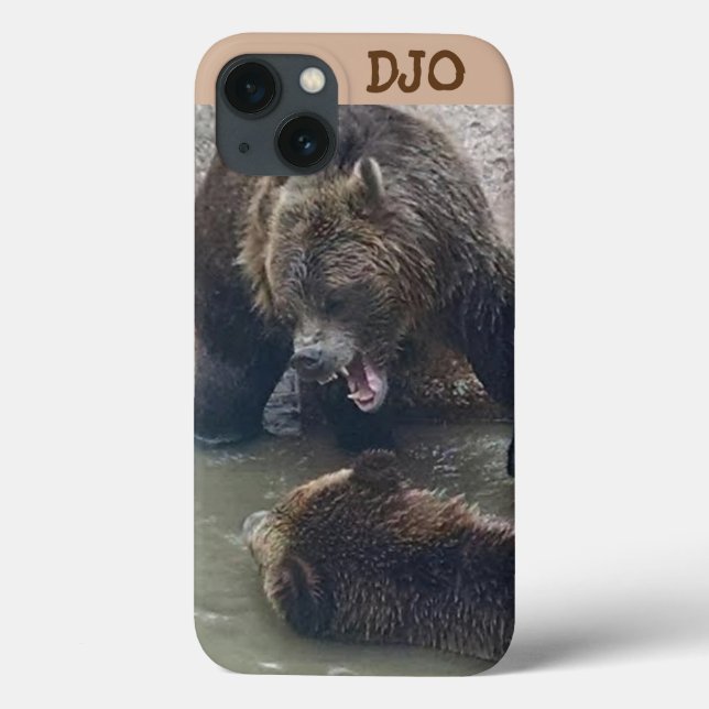 Angry Grizzly Bear Case-Mate iPhone Hülle (Rückseite)